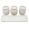 Dexmalle Three-Cup Tealight Holder&Tray,White - 3 of 4