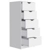 Kumasinova 5-Drawer Narrow Chest of Drawers, Tall Dresser, Slim Storage Cabinet for Bedroom, Closet & Small Spaces - 4 of 4