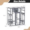 AZL1 Life Concept Pet Crates and Houses Super-Large Outdoor Wooden Cat Catio with Insulated, Sun Panel Roof, Rainproof Cover, Gray, 32.3"*62.6"*70.1" - 3 of 4
