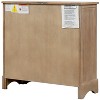 Chery Life Rustic Storage Cabinet with Two Drawers and Four Classic Rattan Basket for Dining Room, Living Room - 4 of 4