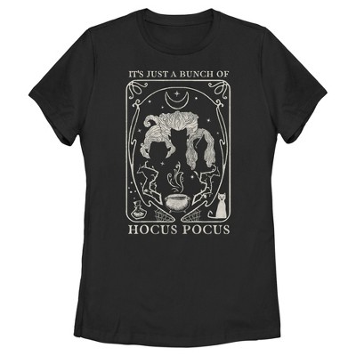 Women's Hocus Pocus Witch Tarot Card T-shirt - Black - Large : Target