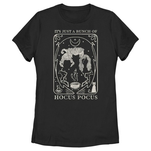 Women's Hocus Pocus Witch Tarot Card T-shirt - Black - Medium : Target