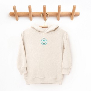The Juniper Shop Embroidered Smiley Face Outline Toddler Graphic Hoodie - 1 of 3