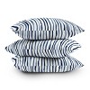 Deny Designs Laura Trevey Blue Watercolor Stripe Square Indoor Throw Pillow - 4 of 4