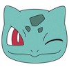 Men's Pokemon Bulbasaur Wink Face Long Sleeve Shirt - 2 of 4