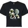 Women's - Star Wars - Yoda Death Star Cropped Graphic T-Shirt - 2 of 4