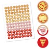 Big Dot of Happiness Pizza Party Time - Baby Shower or Birthday Party Round Candy Sticker Favors - Labels Fits Chocolate Candy (1 sheet of 108) - 2 of 4