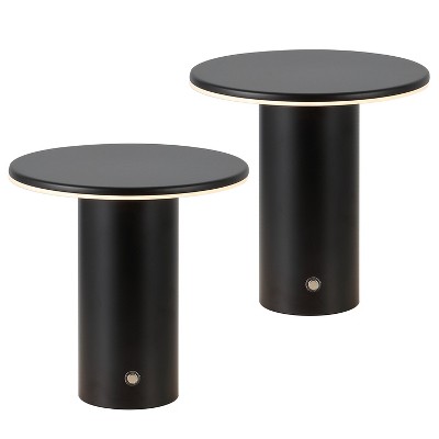 JONATHAN Y Gio 7.5" Modern Minimalist Column Rechargeable/Cordless Dimmable Integrated LED Table Lamp with Touch Sensor