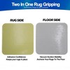 5 Star Super Deals Rug Grippers with Non Slip Vacuum Suction Grip 8pc - Anti-Slip & Curl Prevention Mats - Square Thin Reusable Durable Adhesive Pads - 2 of 4