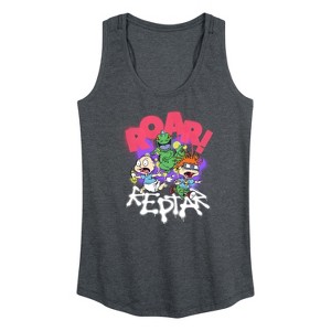 Women's - Rugrats - Reptar Roar Graphic Racerback Tank - 1 of 4