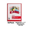 Staples 2-Pocket Laminated Folders Red 10/Pack (13374-CC) 905481 - 2 of 4
