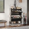 Wooden Shoe Storage Cabinet for Entryway, Organizer Shoe Cabinet With 2 Flip Drawers,Freestanding Shoe Storage Cabinet Organizer - 3 of 4