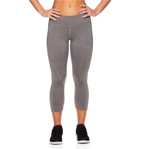 Reebok Womens Capri Seamed Compression Athletic Pants - 1 of 3