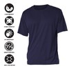 The University of Toledo Adult Sport Active T-Shirt Left Chest Logo, Athletic Heather - 4 of 4