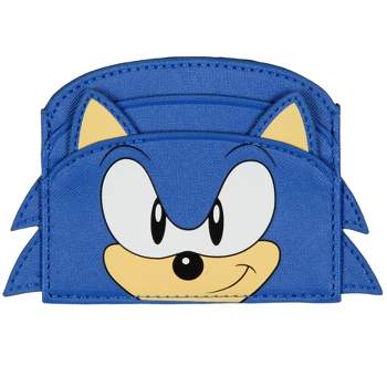 Sonic The Hedgehog 3D Classic Character Flat Slim Minimalist Wallet Blue