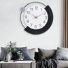 16inch decorative wall clock silent non - ticking quartz operated large living room kitchen home bathroom bedroom wall decor - 4 of 4