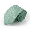 Jacob Alexander Men’s Floral Slim Cotton Necktie – 2.75" Width - 3 of 4