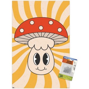 Trends International Smile Face - Mushroom Unframed Wall Poster Prints - 1 of 4