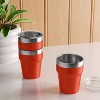12oz 2pk Stacking Short Tumbler with Lid - Room Essentials™ - 2 of 3