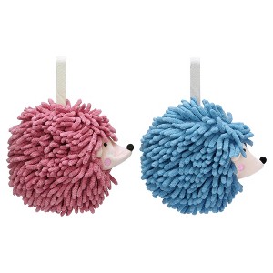 REGALWOVEN Cartoon Soft Absorbent Chenille Hand Towels for Bathroom 2 Pcs - 1 of 4
