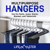Lifemaster Prestige Steel Metal Non-Slip Pants Hangers with Rubber Coating - 4 of 4