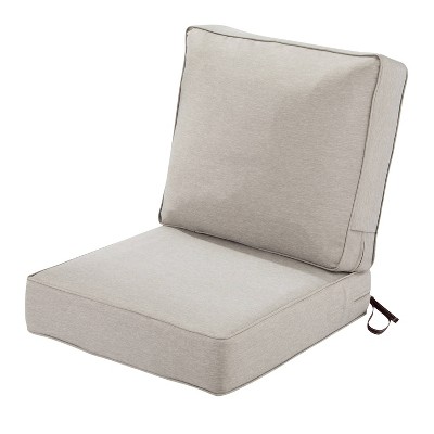 23 X 45 Montlake Fadesafe Patio Lounge Chair Cushion Set Heather Gray Classic Accessories Water resistant Removable Cover Target