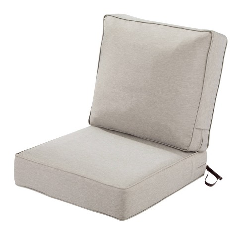 OUTDOOR WATERPROOF CHAIR CUSHION SEAT PAD HIGH BACK REMOVABLE
