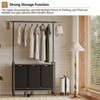 Laundry Sorter Cart With Hanging Clothes Rack, Removable Drying Rack, Laundry Basket Rack,Lockable Rollers - 4 of 4