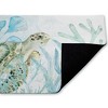 Stupell Industries Turtle In The Sea Printed Outdoor Door Mat, design by Kim Allen, 18"x30" - 2 of 4