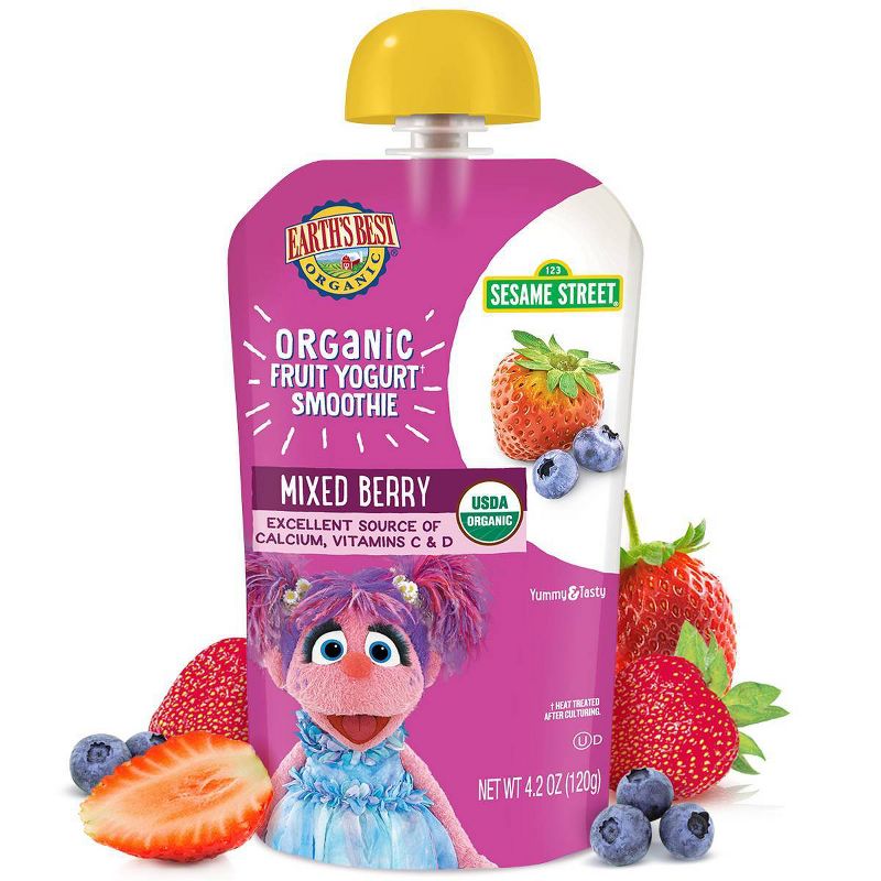 Earth&#39;s Best Organic Mixed Berry Yogurt Smoothie - 4.2oz, 4 of 7