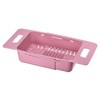 Unique Bargains Extendable Over the Sink Strainer Fruit Vegetable Wash Basket Adjustable Colander for Kitchen Plastic - 3 of 4