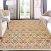 Machine Washable Area Rug Non Slip Non Shedding Rug Modern Floral Low Pile Carpet Foldable Stain Resistant Rugs for Bedroom Living Room Guest Room - 3 of 4