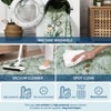 Modern Washable Area Rug for Living Room, Floral Pattern Floor Mat with Non Slip Backing, Low Pile Stain Resistant Lightweight Carpe - 3 of 4