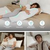 Pharmedoc Pregnancy Pillows, Shredded Memory Foam, Maternity Pillow for Sleeping - image 4 of 4