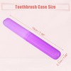 Unique Bargains Lightweight Plastic Travel Toothbrush Case 7.48"x1.06" 2 Pcs - 4 of 4