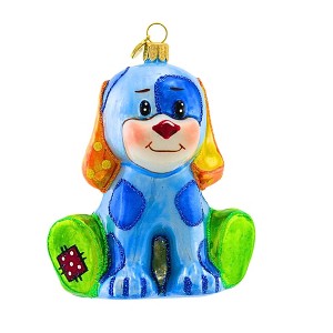 Glitter Lab 4.0 Inch Plush Toy Puppy Ornament Tree Ornaments - 1 of 3