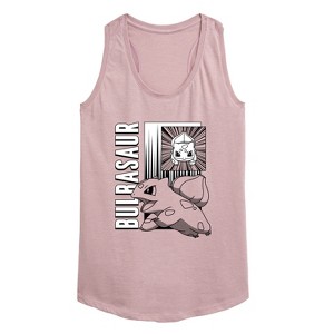 Women's - Pokémon - Bulbasaur Panels Graphic Racerback Tank - 1 of 4