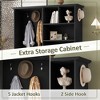 Mshliw Multi Functional Hall Tree with Storage Shelves Drawer and Shoe Cabinet Bench Coat Rack with Hooks for Entryway Hallway Living Room - 4 of 4