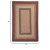 Colonial Mills Tiburon Braided Rug, Rusted Rose 3'x5', Rectangle Shape - 2 of 2