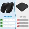 NEXPOW Memory Foam Seat Cushion Cooling Gel Butt Pillow for Tailbone Pain Relief - Chair Cushion - 3 of 4