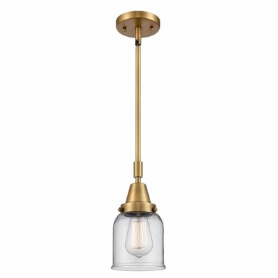 Bell - 1 Light Stem Hung Mini Pendant In Industrial Style-11.13 Inches Tall and 5 Inches Wide