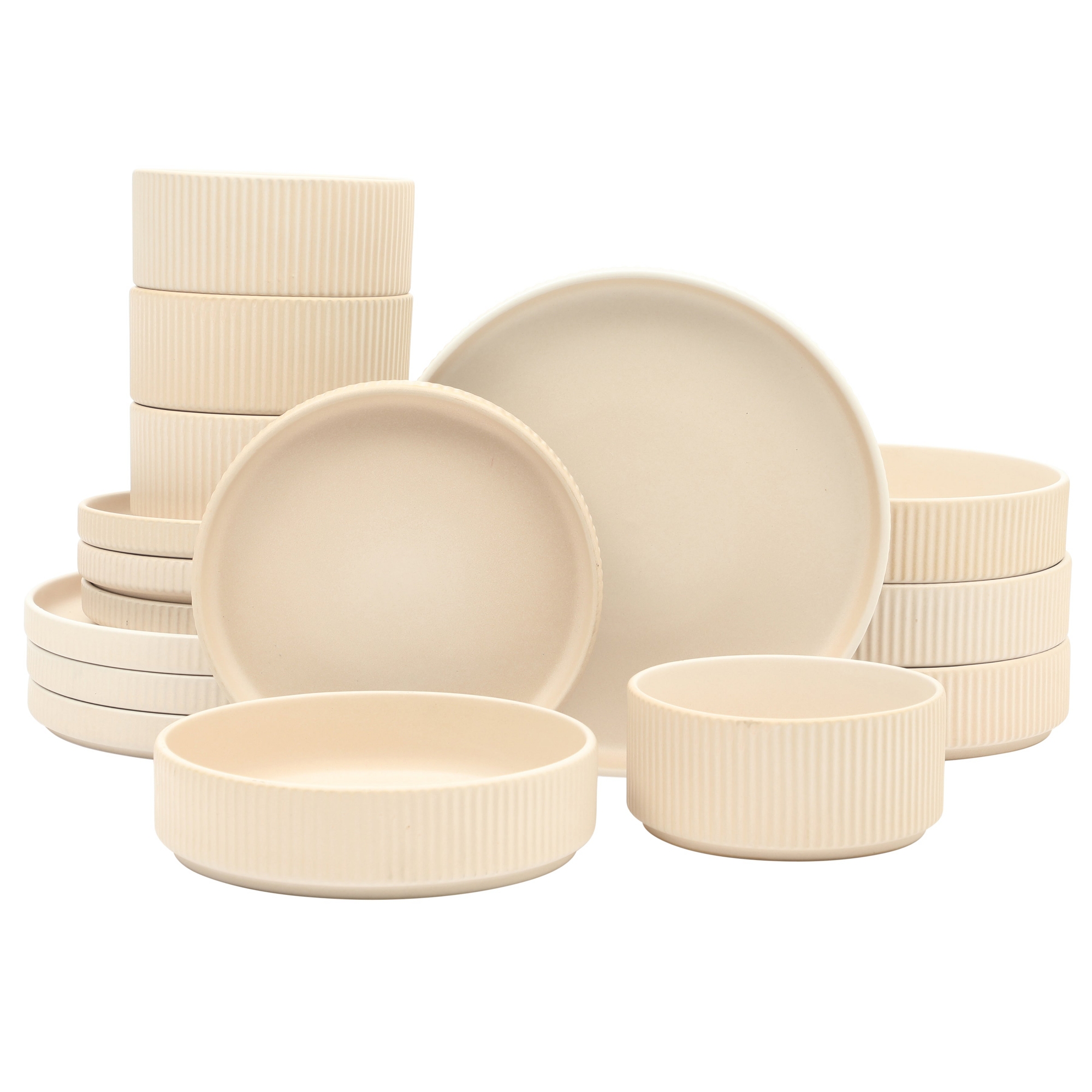 Gibson Elite Deerfield 16-Piece Stoneware Dinnerware Set
