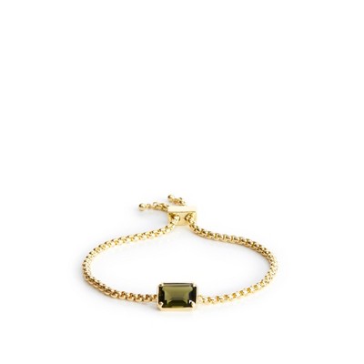 Vera Bradley Women's Outlet 14k Gold Plated Gemstone Slide Bracelet