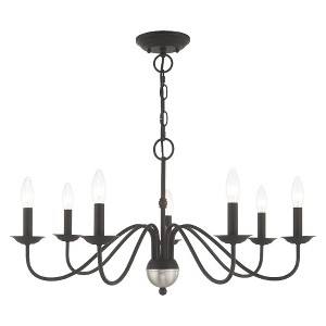 Livex Lighting Windsor 7 - Light Chandelier in  Black - 1 of 2