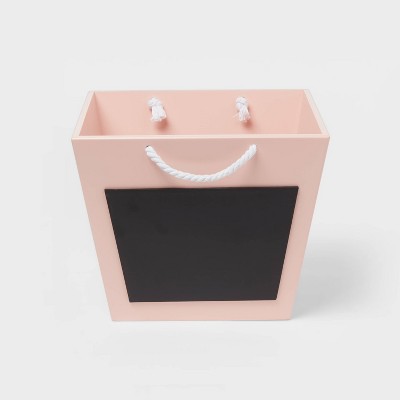 Rope Handle Kids' Storage Bin with Chalkboard Pink - Pillowfort™