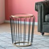 Winnie Occasion Accent Table Black/Gold - A&B Home: Iron & Glass, No Assembly Required - 4 of 4