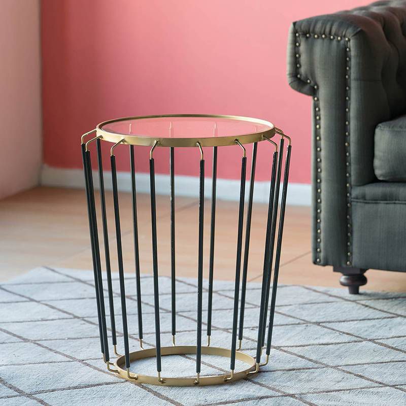Winnie Occasion Accent Table Black/Gold - A&#38;B Home, 5 of 6