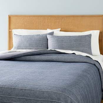 3pc Pickstich Stripe Comforter Bedding Set - Hearth & Hand™ with Magnolia