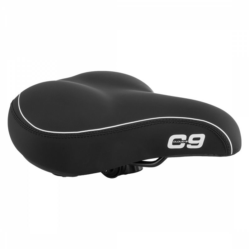 Cloud-9 Unisex Bicycle Comfort Seat Relief Channel - Black Vinyl Cover, 1 of 6