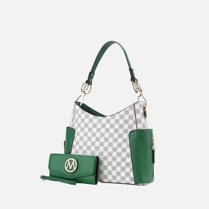 MKF Collection Penelope Circular Print Women’s Shoulder Bag with matching wallet by Mia K - 1 of 3
